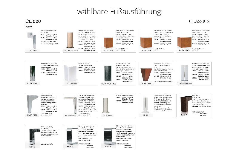 Fußausführung