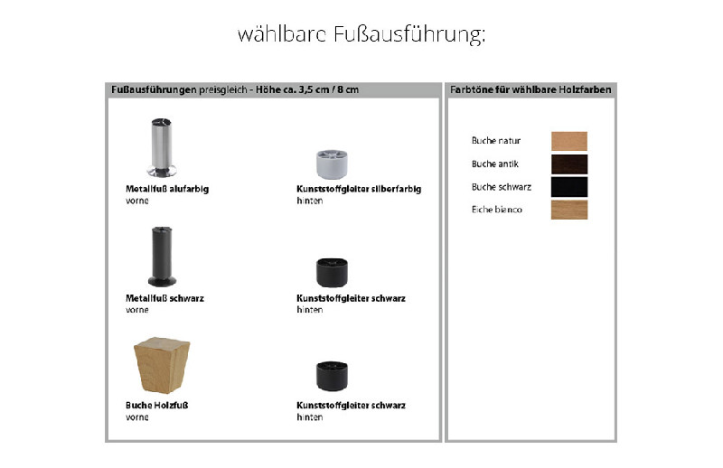Fußausführung