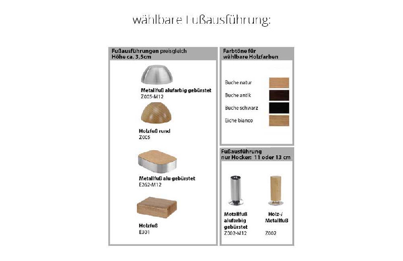 Fußausführung