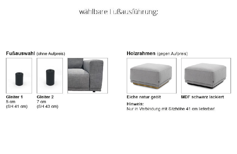 Fußausführung