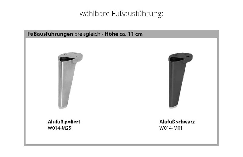 Fußausführung