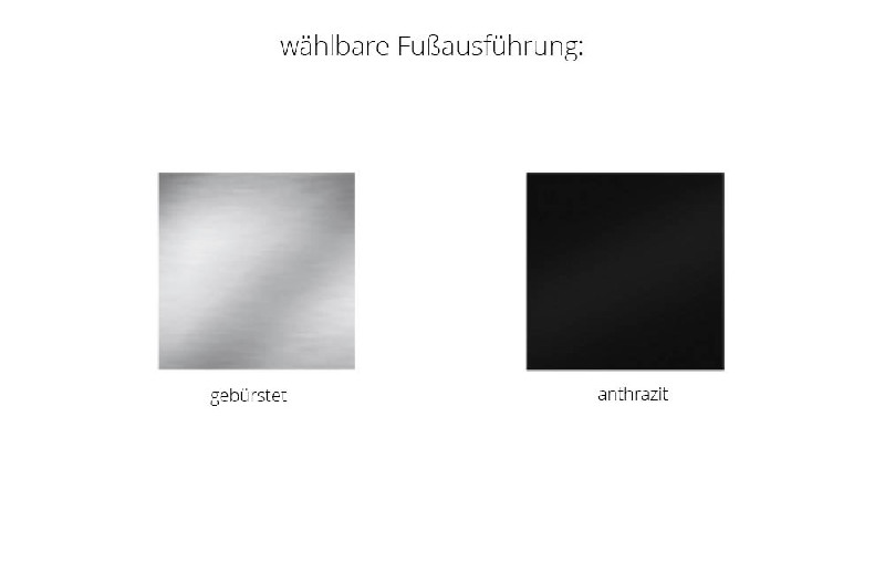 Fußausführung