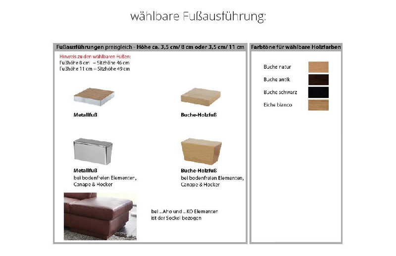Fußausführung