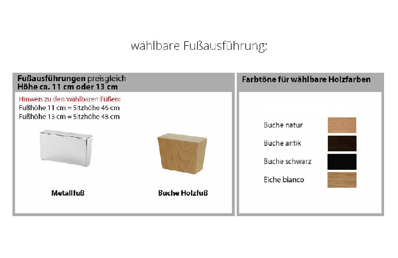 Fußausführung