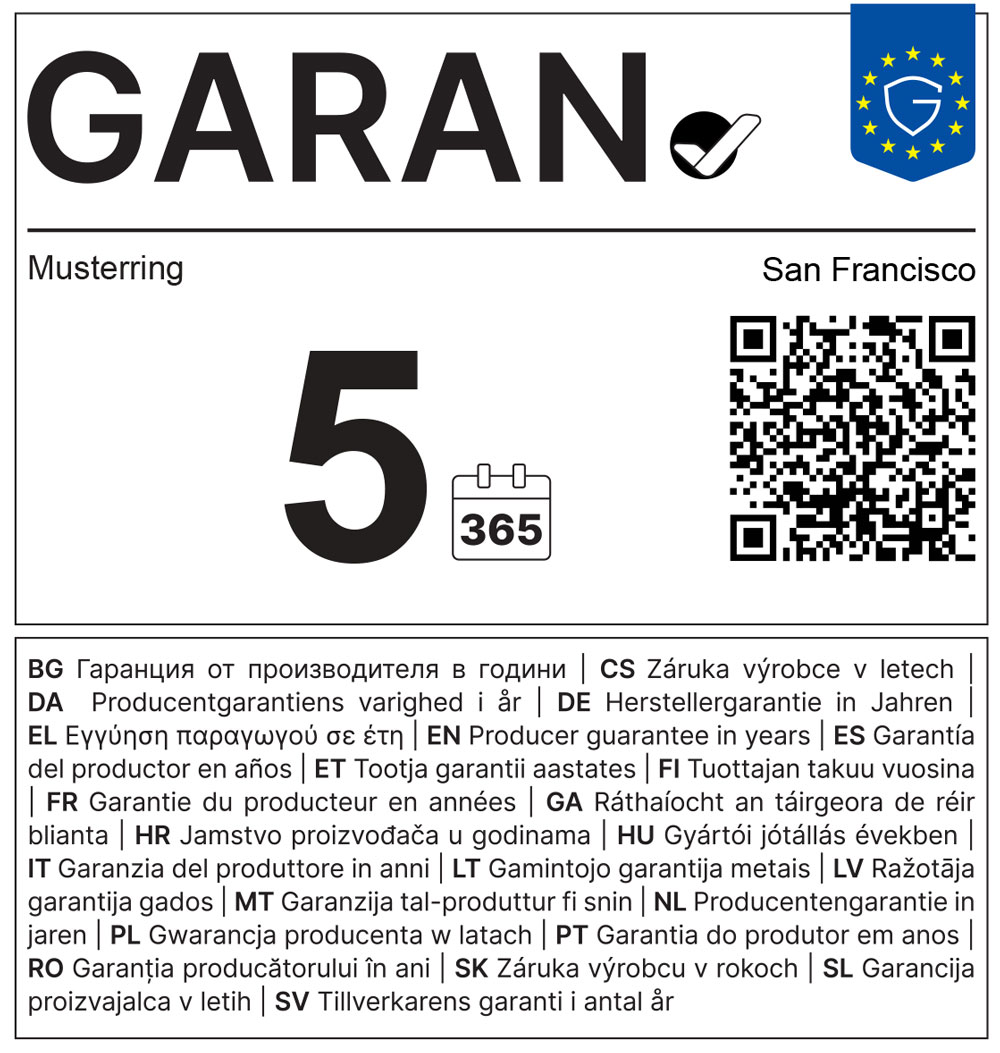EU GARAN LABEL