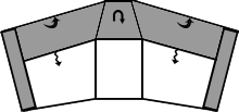 Trapezsofa
