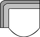 Abschlusselement rund links