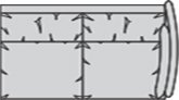 Anreihsofa 2,5-sitzig rechts