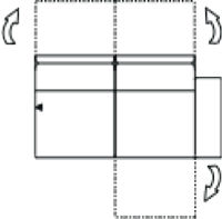 Funktions-Abschluss-Sofa rechts