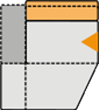 Liege schräg maxi links