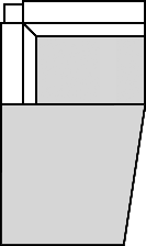 Ecksofa mit offenem Abschluss