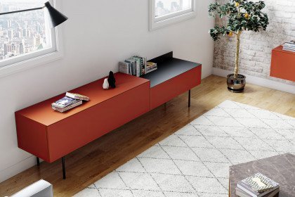 Ducale von MADíA CRAFT - Lowboard inkarot/ Metallauflage