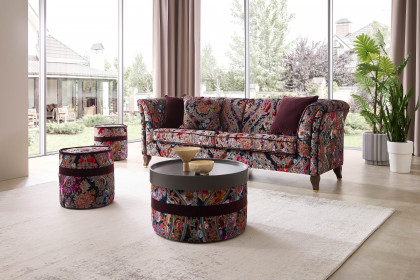 Vintage von Schröno - Polstersofa mit Blumenmuster