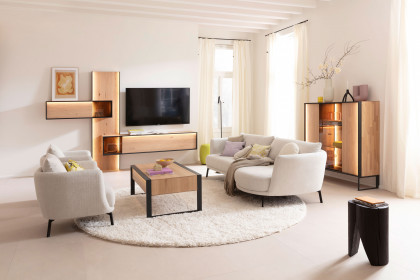 Pearl-LE25 von SCHÖNER WOHNEN - Polstersofa rechts snow