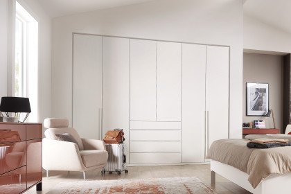 Deviso von Rietberger - Kleiderschrank weiß mit 4 Schubkästen