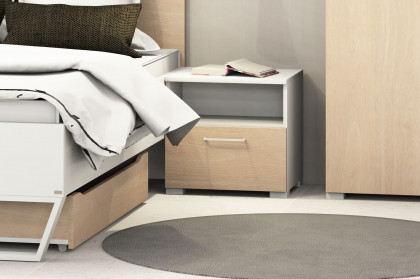 cocoon by rb 305 von Röhr-Bush - Nachttisch mit offenem Fach und Schublade