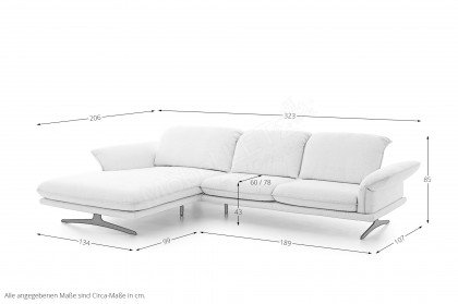 24670 Olivia von Willi Schillig - Ecksofa Ausführung links snow
