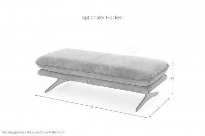 24670 Olivia von Willi Schillig - Ecksofa Ausführung links snow