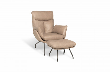 Prima-LE25 von designwerk - Ruhesessel beige