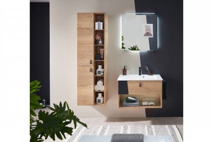 Serie 7040 von Pelipal - Badezimmer in Halifax Eiche/ schwarz matt