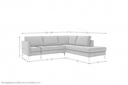 Timeless von SCHÖNER WOHNEN - Polstergarnitur rechts turtle