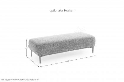 24470 Tavaroo von Willi Schillig - Ecksofa Ausführung rechts thyme