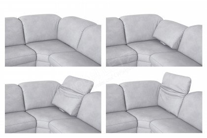 1590 von Himolla - Ledersofa Ausführung links asche