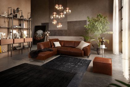 20550 Alessiio von Willi Schillig - Ledergarnitur Ausführung links chocolate