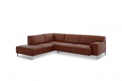 20550 Alessiio von Willi Schillig - Ledergarnitur Ausführung links chocolate
