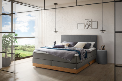 Pronto von Hasena - Boxspringbett Pedrosa in Steel
