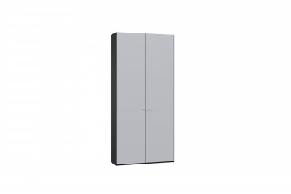 Longline von JUTZLER - Flurschrank ca. 220 cm hoch schwarz - Glas grau