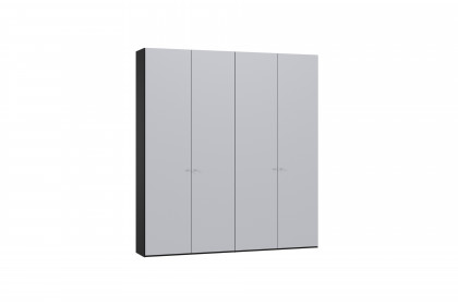 Longline von JUTZLER - Kurztiefenschrank ca. 200 cm breit schwarz - Glas grau