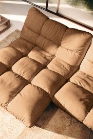 Passion-LE25 von designwerk - Ecksofa links camel