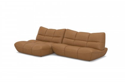 Passion-LE25 von designwerk - Ecksofa links camel