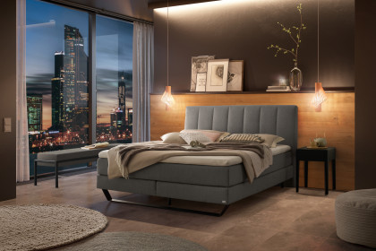 Pronto von Hasena - Boxspringbett Ambra in Grey