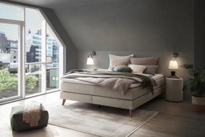 Pronto von Hasena - Boxspringbett Beatriz in Lightgrey