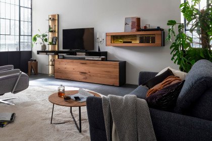 Yoris von SCHÖNER WOHNEN - Wohnwand V20 Kerneiche Umato/ Eiche anthrazit