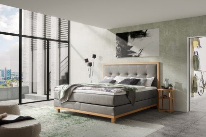 Pronto von Hasena - Boxspringbett Cecilia in Steel