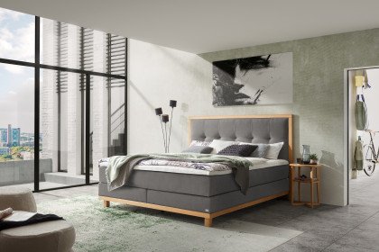 Pronto von Hasena - Boxspringbett Cecilia in Grey