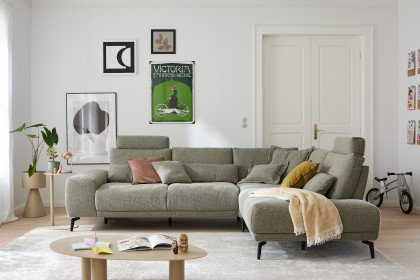 MR 290 von Musterring - Couchgarnitur rechts lind