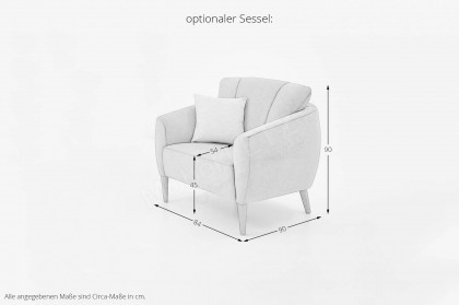 Vittoria von Schröno - Polstergarnitur blau