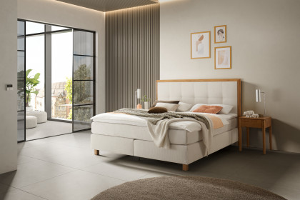 Comfort von Hasena - Boxspringbett Leona in Pearl