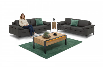 Timeless von SCHÖNER WOHNEN - Leder-Duo fango