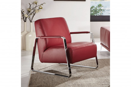 17350 Quadroo von Willi Schillig - Einzelsessel ruby red
