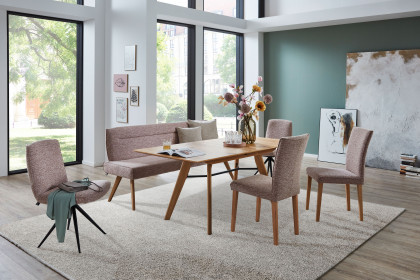 Game Plus von K+W Polstermöbel - Bank in Rose