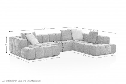 Lucy-LE24 von designwerk - Sofalandschaft rechts pino