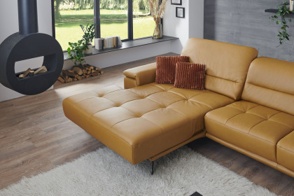 PN-EM19074 von Polinova - Ledergarnitur Ausführung links kurkuma