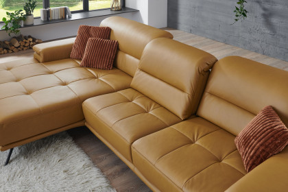 PN-EM19074 von Polinova - Ledergarnitur Ausführung links kurkuma