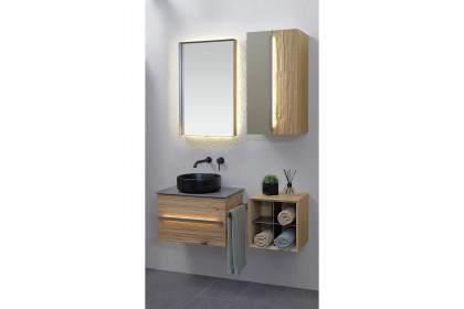 Jarin von Musterring - Badezimmer Altholz-Eiche & Glas titan