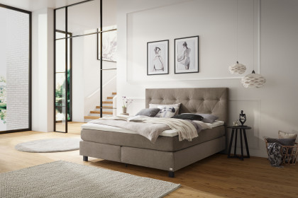 Comfort von Hasena - Boxspringbett Lilly in Liver